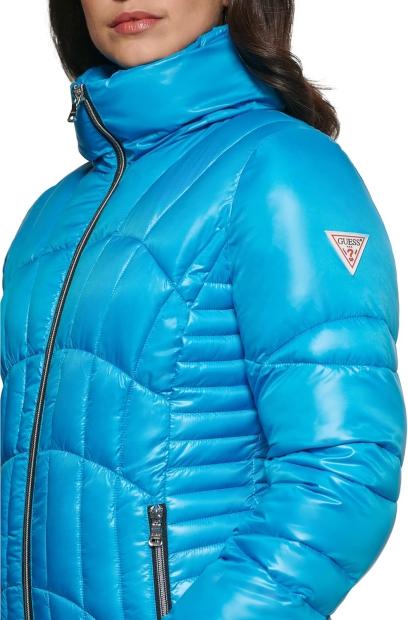 Жіноча стьобана куртка Guess 1159795329 (Блакитний, S)