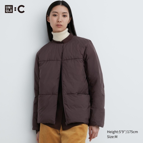 Куртка на пуху Uniqlo 1159795829 (Коричневый, L)