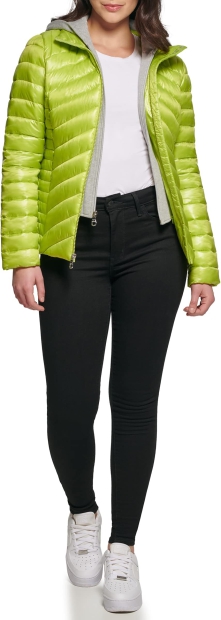 Жіноча стьобана куртка Guess 1159803737 (Зелений, XL)