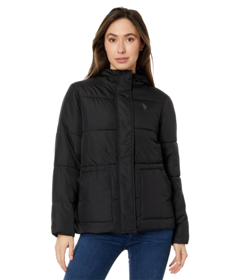 Женская куртка пуховик U.S. Polo Assn 1159804459 (Черный, S)