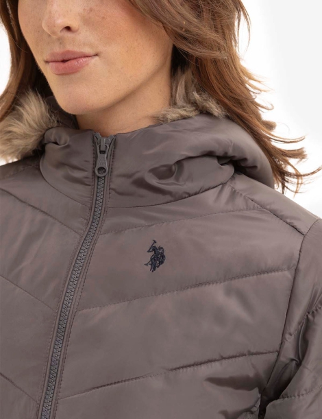 Женская куртка U.S. Polo Assn 1159804499 (Серый, S)