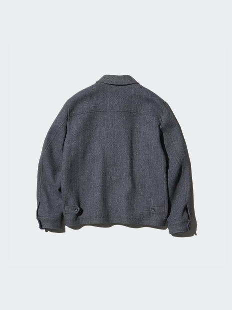 Куртка на блискавці UNIQLO 1159830914 (Сірий S)