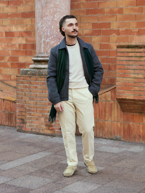 Куртка на блискавці UNIQLO 1159830914 (Сірий S)