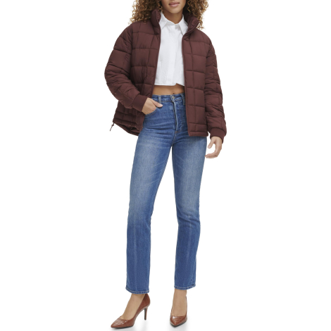 Жіноча стьобана куртка Levi's 1159831857 (Коричневий XL)