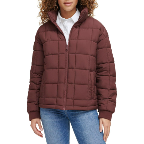 Жіноча стьобана куртка Levi's 1159831857 (Коричневий XL)