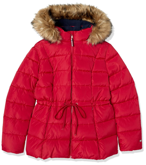 Жіночий стьобаний пуховик Tommy Hilfiger 1159833667 (Червоний XL)