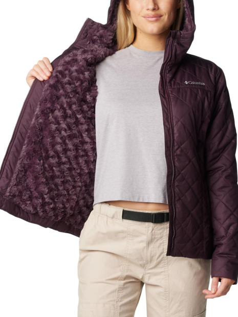 Женская стеганая куртка Columbia Copper Crest II Hooded 1159833710 (Бордовый 1X)