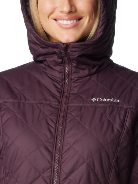 Женская стеганая куртка Columbia Copper Crest II Hooded 1159833710 (Бордовый 1X)