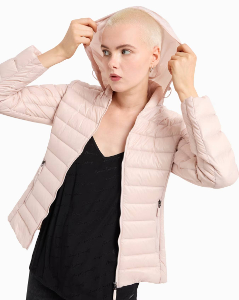 Женская куртка-пуховик Armani Exchange 1159836200 (Розовый XS)
