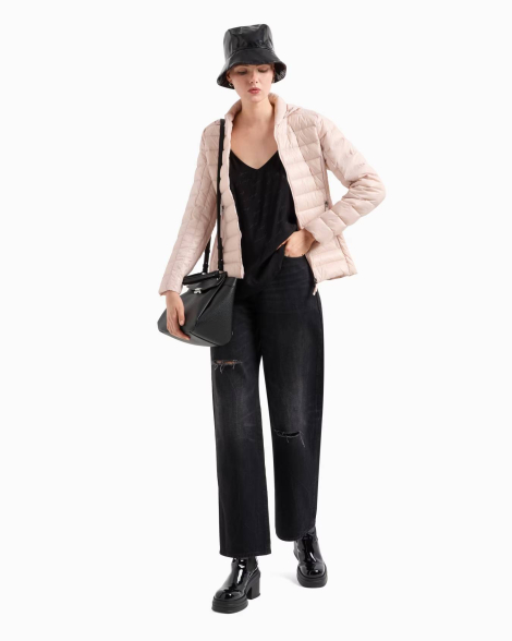 Женская куртка-пуховик Armani Exchange 1159836200 (Розовый XS)