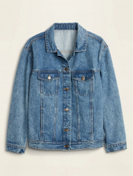 Джинсовая куртка-бойфренд Old Navy oversize 1159758286 (Голубой, S)