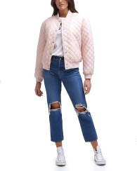 Женская стеганая куртка-бомбер Levi's 1159768485 (Розовый, 2X)