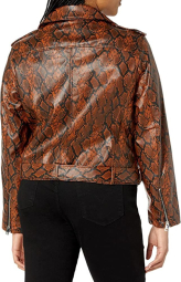 Женская куртка Levi's кожанка на молнии с поясом 1159769537 (Оранжевый/Черный, 4X)