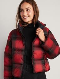 Женская водостойкая куртка OLD NAVY 1159771147 (Красный/Черный, M)
