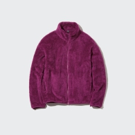 Куртка на молнии UNIQLO из искусственного меха 1159792355 (Фиолетовый, M)