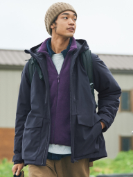 Флисовая куртка на молнии UNIQLO 1159775521 (Фиолетовый, XL)