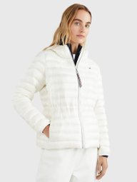 Женская стеганая куртка Tommy Hilfiger на молнии 1159776696 (Белый, 3XL)