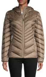 Женская стеганая куртка Michael Kors 1159777301 (Коричневый, XL)