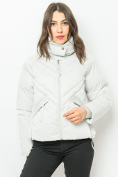 Женская куртка Guess укороченный пуховик 1159780206 (Серый, XS)