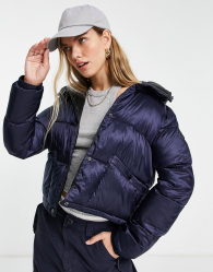Теплая укороченная куртка Calvin Klein 1159780759 (Синий, M)