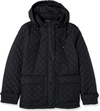 Женский стеганая куртка Tommy Hilfiger с капюшоном 1159780911 (Черный, XL)