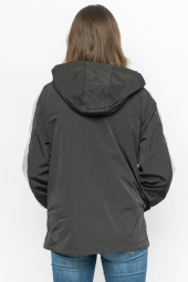 Женская куртка Armani Exchange ветровка с капюшоном 1159782956 (Черный, M)