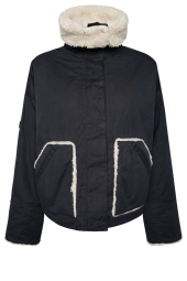 Женская куртка Pepe Jeans с подкладкой из шерпы 1159782998 (Синий, L)