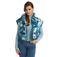 Жіноча водонепроникна куртка-жилетка 2 в 1 Guess з принтом оригінал