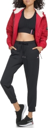 Женская стеганая куртка с капюшоном Tommy Hilfiger 1159806753 (Красный, XL)