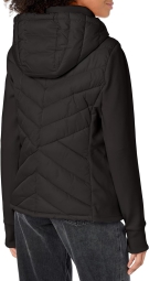 Женская стеганая куртка с капюшоном Tommy Hilfiger 1159795121 (Черный, XS)
