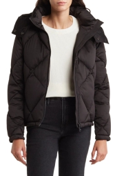 Женская стеганая куртка Calvin Klein с капюшоном 1159798157 (Черный, XL)