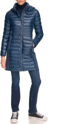 Удлиненная куртка Calvin Klein с капюшоном 1159803300 (Синий, XS)