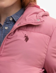 Жіноча куртка пуховик U.S. Polo Assn 1159804457 (Рожевий, S)