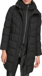 Женская теплая куртка DKNY 1159807704 (Черный, XS)