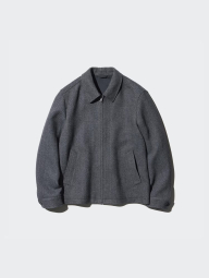 Куртка на блискавці UNIQLO 1159830914 (Сірий S)