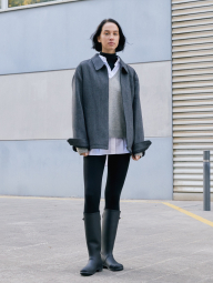 Куртка на блискавці UNIQLO 1159830914 (Сірий S)