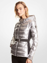 Женская куртка Michael Kors на молнии 1159832159 (Серебристый S)