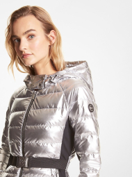 Женская куртка Michael Kors на молнии 1159832159 (Серебристый S)