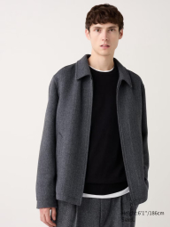 Куртка на молнии UNIQLO 1159832791 (Серый 3XL)