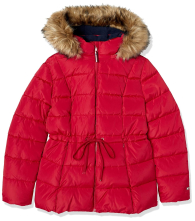 Жіночий стьобаний пуховик Tommy Hilfiger 1159833667 (Червоний XL)