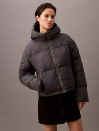 Женская короткая куртка с капюшоном Calvin Klein 1159836232 (Серый XXL)