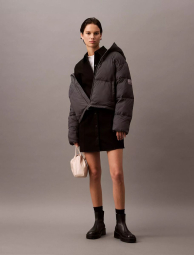 Женская короткая куртка с капюшоном Calvin Klein 1159836232 (Серый XXL)