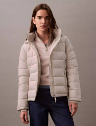 Легкая стеганая куртка Calvin Klein с капюшоном 1159837553 (Молочный XL)
