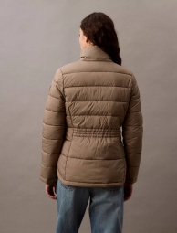 Легкая стеганая куртка Calvin Klein с капюшоном 1159837554 (Коричневый XS)