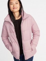 Женская теплая куртка Old Navy дутая art564575 (Розовый, размер S)