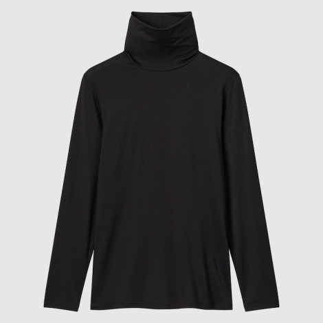 Женский лонгслив HEATTECH Uniqlo 1159775055 (Черный, M)