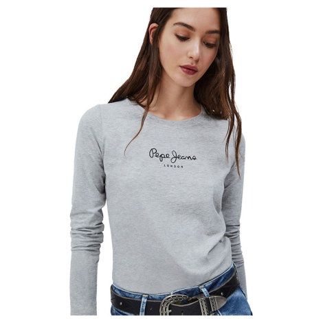 Женский лонгслив Pepe Jeans London кофта с логотипом 1159779871 (Серый, XS)