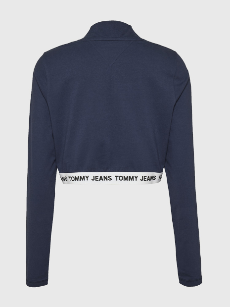 Женский лонгслив Tommy Hilfiger с воротником 1159782541 (Синий, 3XL)