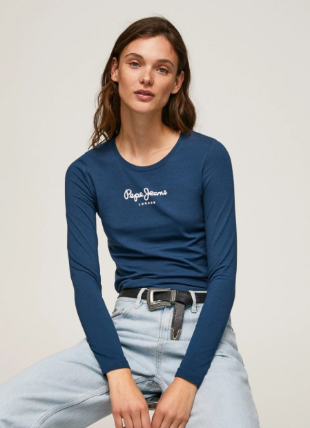 Жіночий лонгслів Pepe Jeans London кофта з логотипом оригінал S