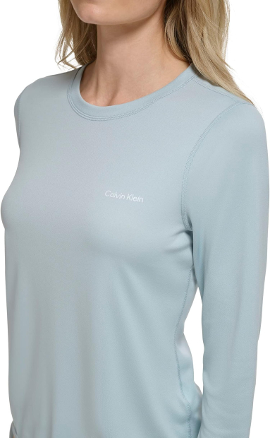 Женский лонгслив Calvin Klein защита от ультрафиолета UPF 40+ 1159789530 (Голубой, XL)